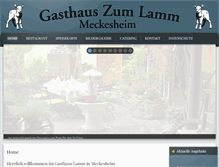 Tablet Screenshot of gasthaus-lamm-meckesheim.de